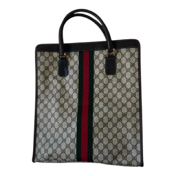 Gucci Monogram Sherry Line Hand Bag tote - Picture 4 of 17